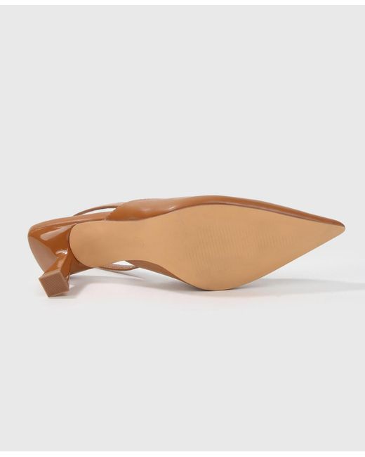 BERNESS Brown Cielo Slingback Pumps