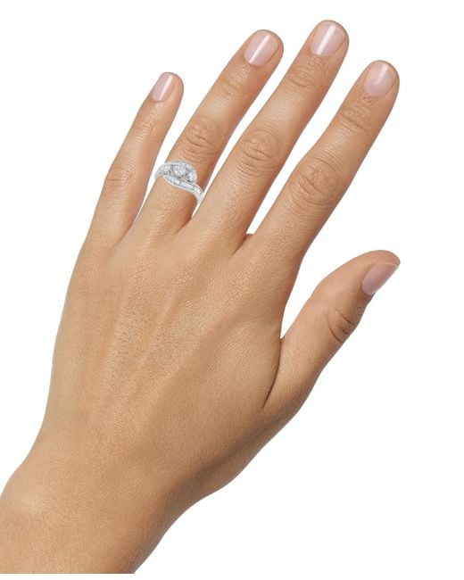 Macys three stone deals diamond ring