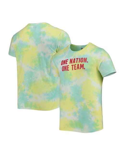 KTZ 5th & Ocean By Light Blue, White Usmnt Soccer Tiedye Tshirt in