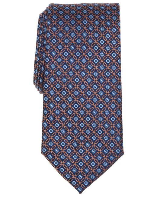 Club Room Blue Milone Medallion Tie for men