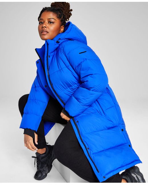 BCBGeneration Plus Size Hooded Puffer Coat, Created For Macy's in Blue |  Lyst
