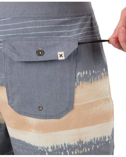 Hurley Blue Phantom Naturals Tailgate 18 Boardshorts for men