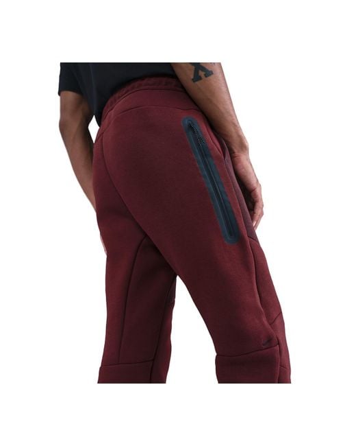 Nike Red Tech Fleece joggers for men