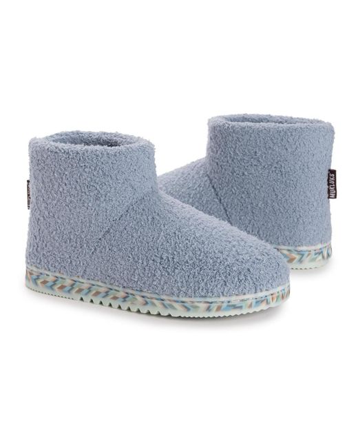 Muk Luks Blue Fabiola Slipper