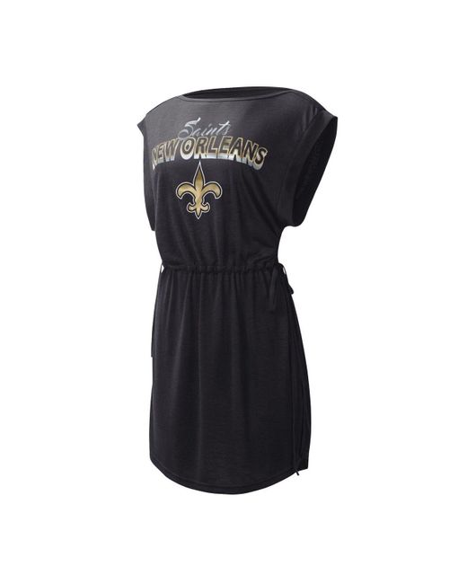 Women's San Francisco Giants G-III 4Her by Carl Banks Black G.O.A.T  Swimsuit Cover-Up Dress