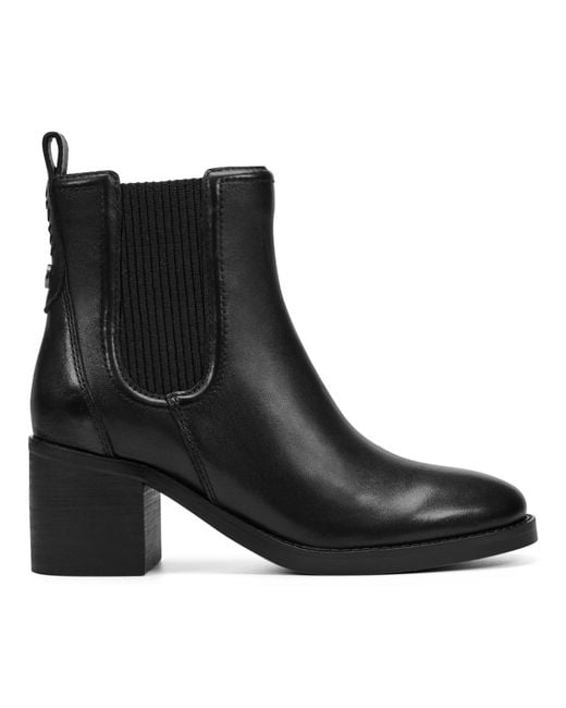 Earth Black Cassi Block Heel Booties