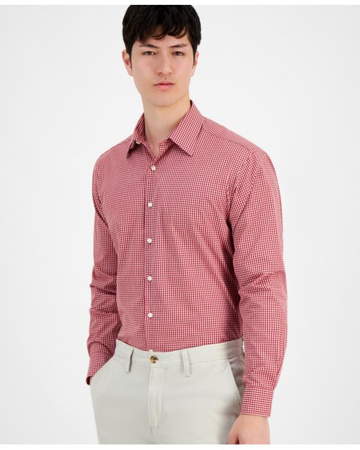 Club Room Red Regular-fit Dress Shirt for men