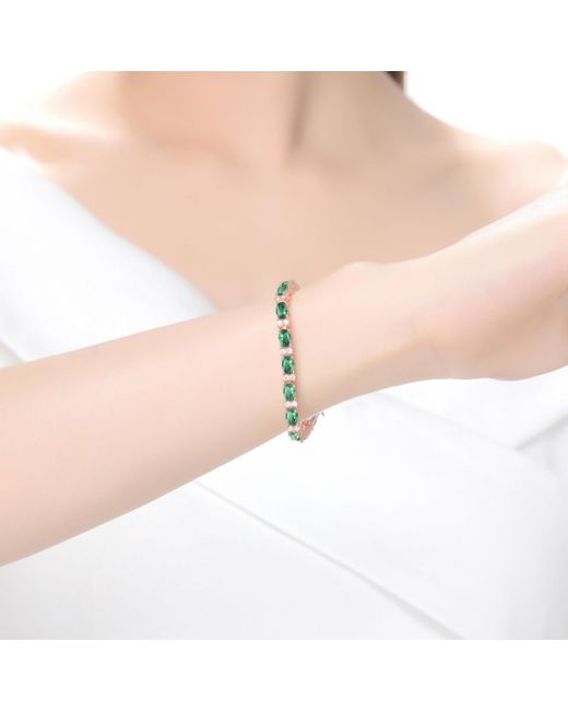 Genevive Jewelry Green Sterling Silver