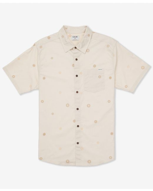 Hurley White Lido Stretch Short Sleeve Shirt for men
