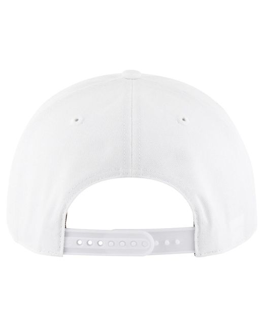 '47 White Los Angeles Angels Overhand Speckle Hitch Rope Adjustable Hat for men