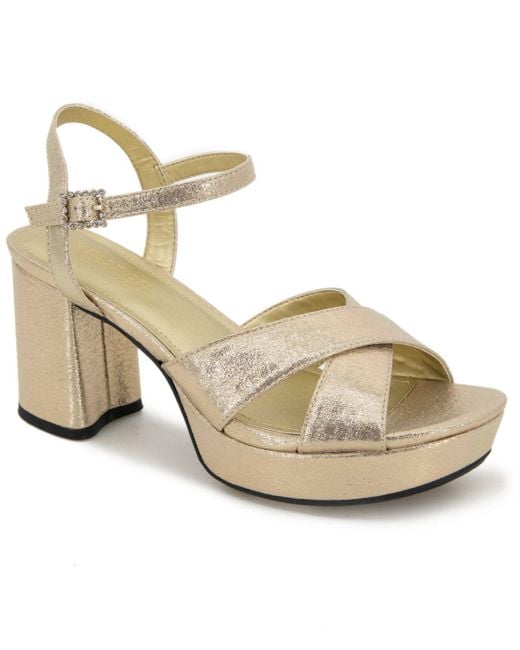 Cole Reaction Rubber Reeva Crisscross Platform Dress Sandals