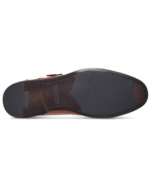 Kenneth Cole Brown Cheer Single Monk Strap Shoe for men