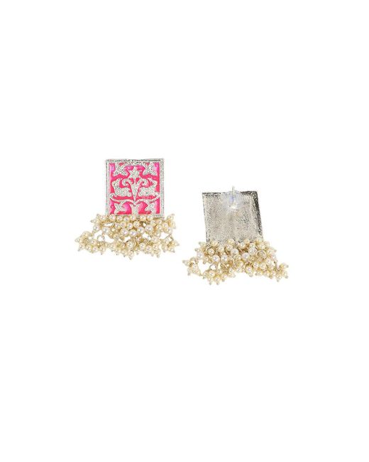 SOH Pink The Niloufar Drop Earrings