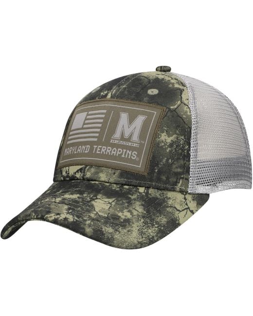Under Armour Gray Maryland Terrapins Freedom Collection Blitzing Performance Trucker Hat for men