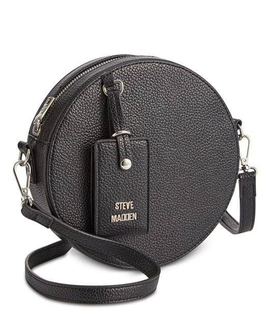 Steve Madden Black Teenie Circle Crossbody