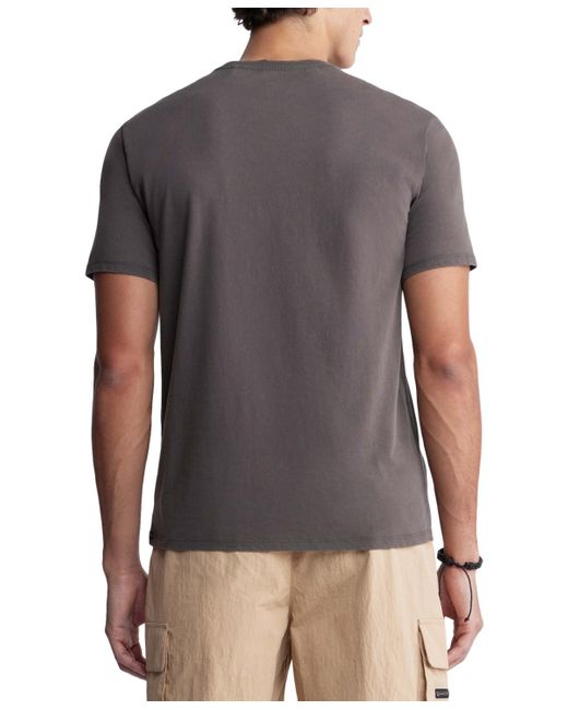 Buffalo David Bitton Gray Tomer Cotton Graphic T-shirt for men