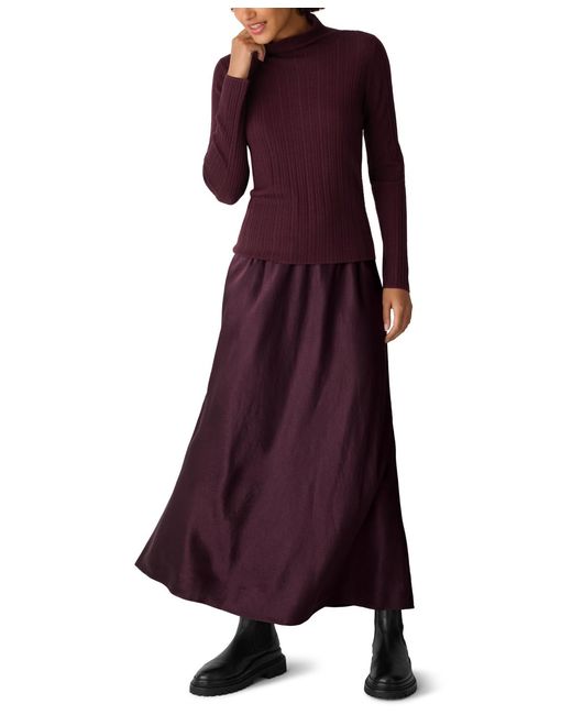 Eileen Fisher Purple Turtleneck Sweater