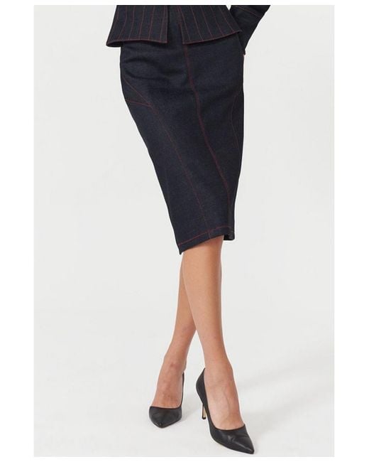 Jendue Black Davidson Pencil Skirt