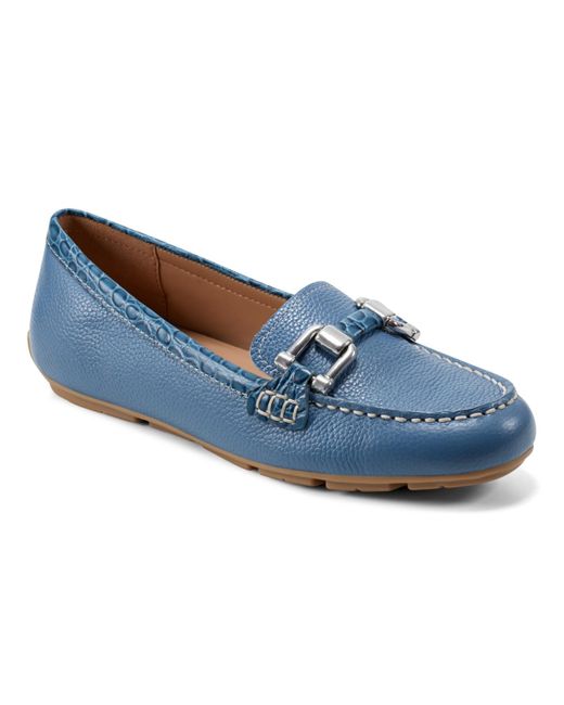 Easy Spirit Blue Megan Slip-on Round Toe Casual Loafers