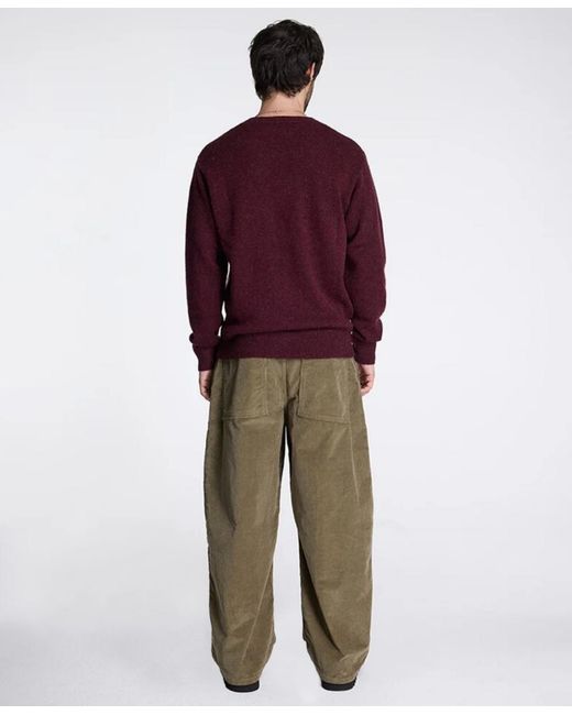 Pendleton Red Wool Crew Sweater for men