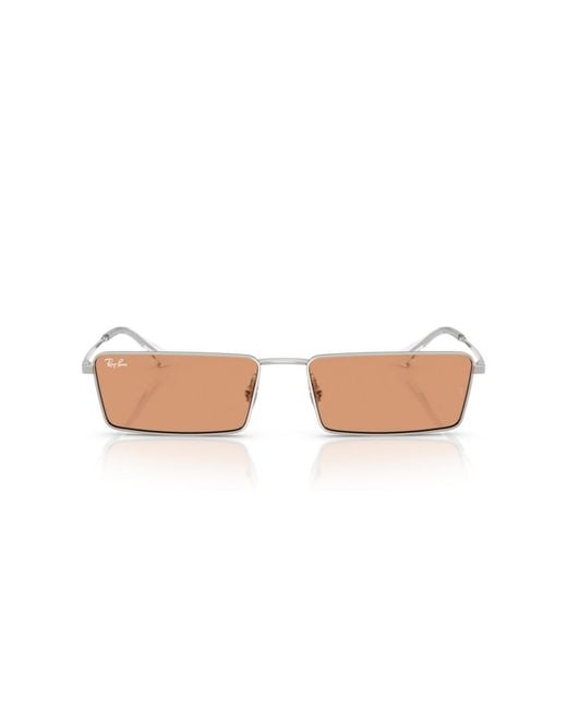 Ray-Ban White Rectangle Sunglasses