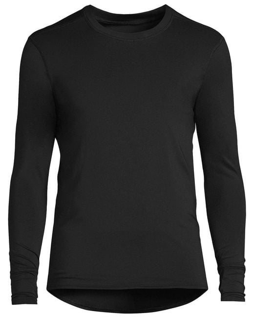 Lands' End Black Flex Performance Crewneck for men