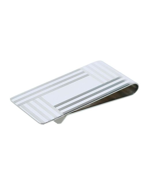 Trafalgar Gray 25mm Engine Turned Money Clip for men