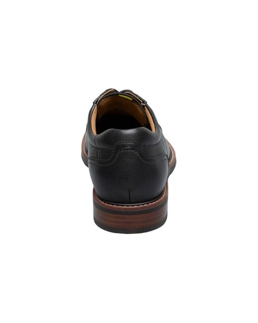 Florsheim Black Traveler Cap Toe Oxford for men