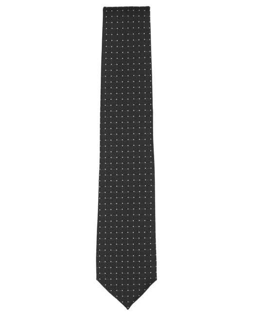 Perry Ellis Gray Grid Pattern Tie for men