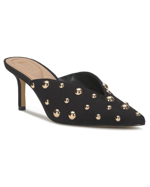INC International Concepts Black Genevie Pointed Toe Mules