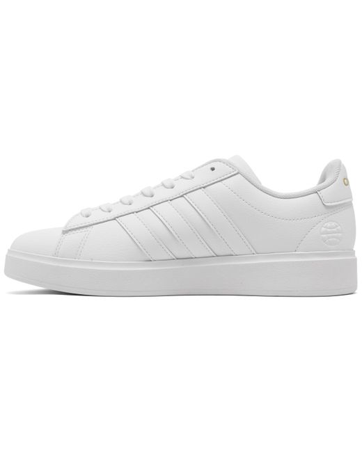 Adidas White Grand Court Cloudfoam Lifestyle Casual Sneakers From Finish Line