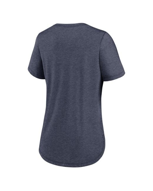 Nike Blue New England Patriots Script Tri-blend T-shirt