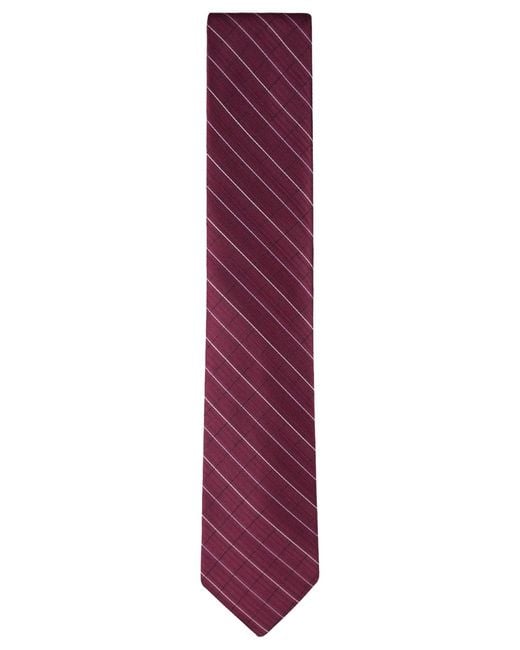 Calvin Klein Purple Etched Windowpane Tie for men