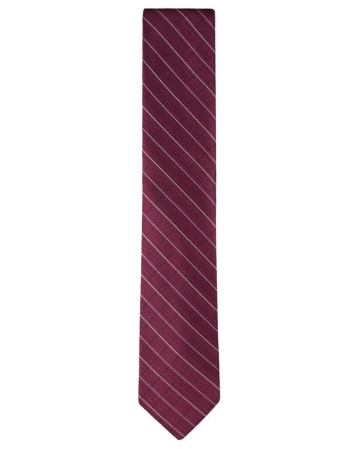 Calvin Klein Purple Etched Windowpane Tie for men