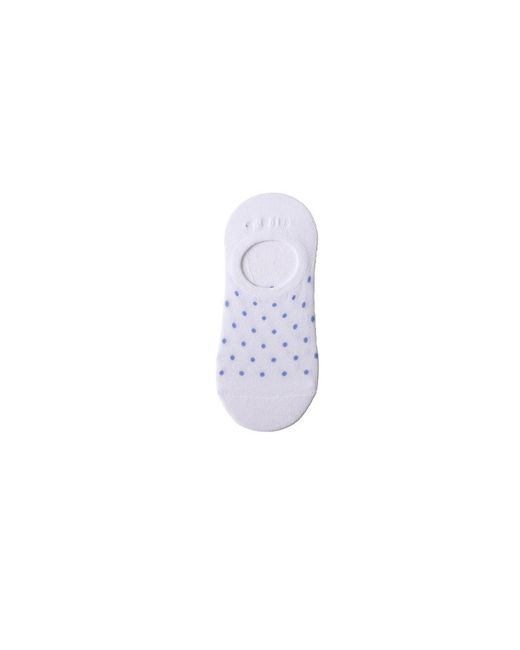 Lands' End Blue 3-pack Cotton Patterned Sneaker Liners