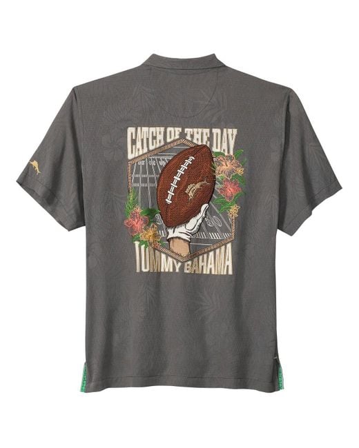 Tommy Bahama Gray Buffalo Bills Catch Of The Day Button-up Shirt for men