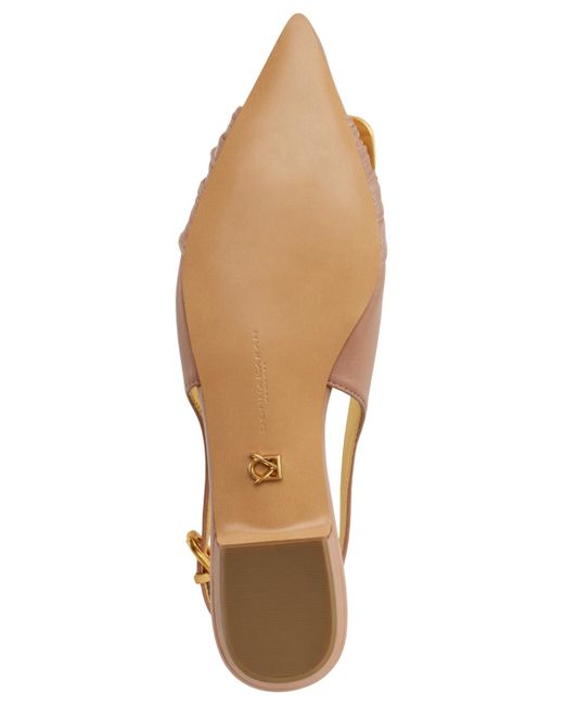 Donna Karan Metallic Perilynn Slingback Flats