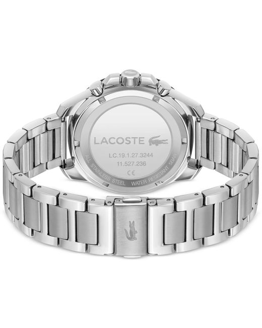 Lacoste Gray Toranga Stainless Steel Bracelet Watch 44mm for men