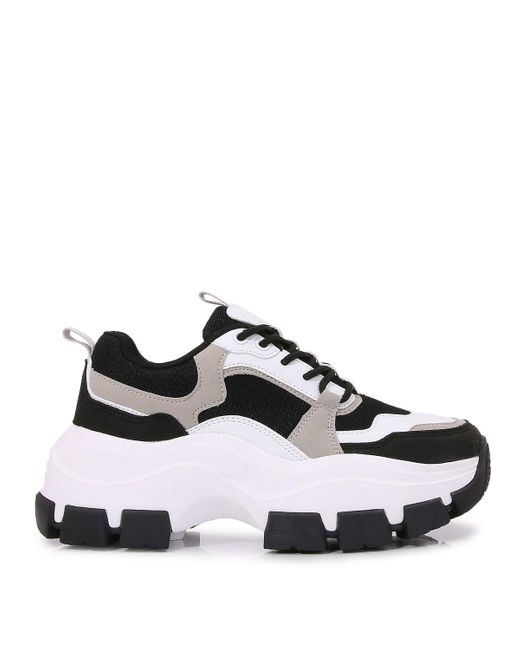 BERNESS White Damian03 Platform Sneaker