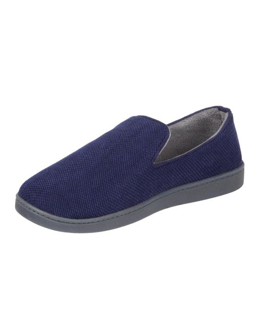 Isotoner Blue Diamond Corduroy Loafers for men