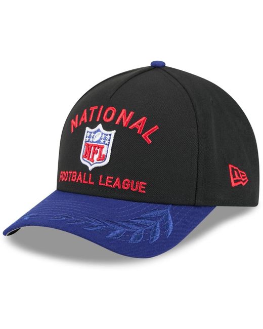 KTZ Blue Black/navy Shield Merchandise 2025 Nfl Draft 9forty A-frame M-crown Adjustable Hat for men