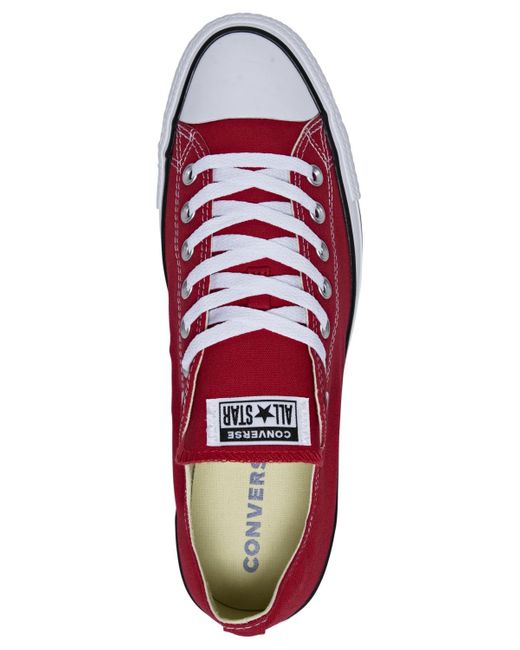 Converse Red Chuck Taylor Low Top Sneakers From Finish Line for men