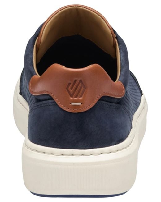 Johnston & Murphy Blue Anders Stretch Round-toe Shoes for men
