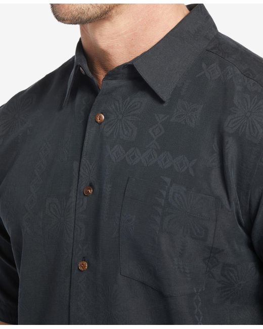 Quiksilver Blue Manele Bay Short Sleeves Shirt for men