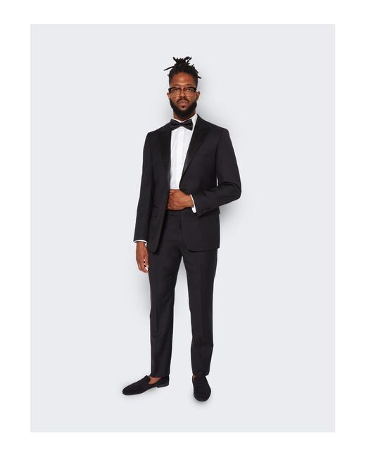 9tofive Black Men S Wool Tuxedo Jacket for men