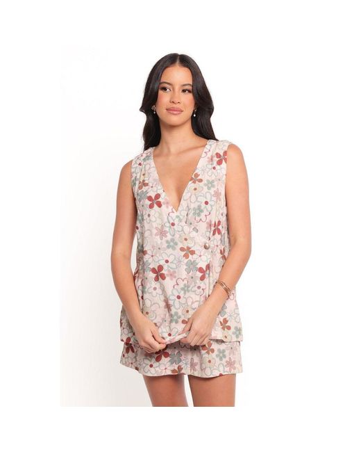 Petal & Pup Pink Clemie Wrap Top