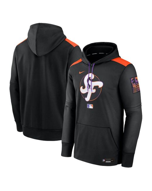 Nike Black San Francisco Giants 2025 City Connect Authentic Collection Performance Pullover Hoodie for men