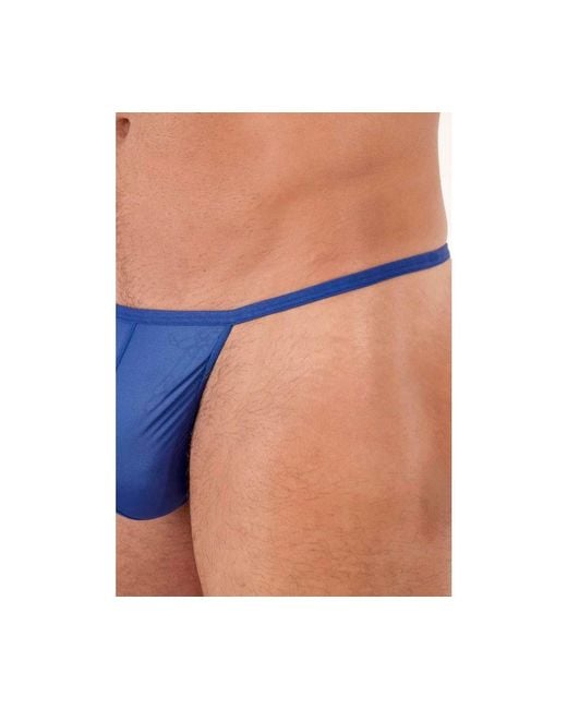 Hom Blue Plumes G-string for men