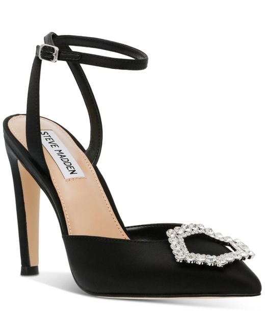 Steve Madden Amory Embellished Twopiece Pumps in Black Lyst