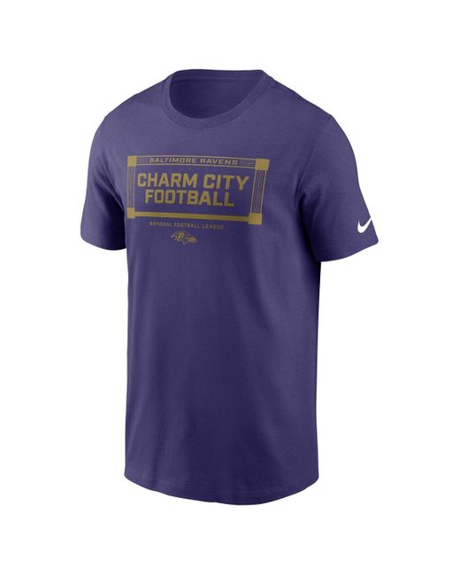 Nike Blue Baltimore Ravens Primetime Local Essential T-shirt for men